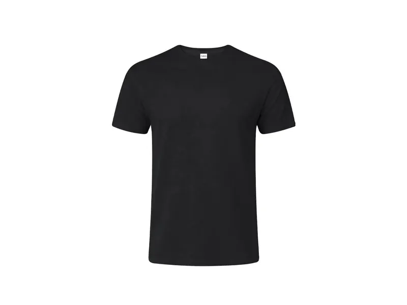 Camiseta de algodón Seiyo 160 g niño en colores en negro de 100% algodón ring spun, single jersey 160 g/, vista frontal