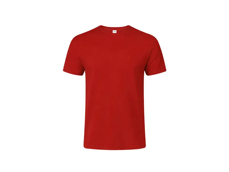 Camiseta de algodón Seiyo 160 g niño en colores en rojo de 100% algodón ring spun, single jersey 160 g/, vista frontal