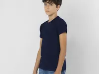 Camiseta de algodón Seiyo 160 g niño en colores de 100% algodón ring spun, single jersey 160 g/, vista frontal