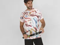 Camiseta técnica estampada Baraky 135 g de poliéster 135 g/ m2, vista frontal