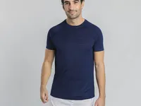Camiseta técnica rayas microperforada Kannur 135 g de poliéster 135 g/ m2, vista frontal