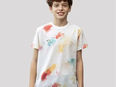 Camiseta niño poliéster tacto algodón 160 g personalizable