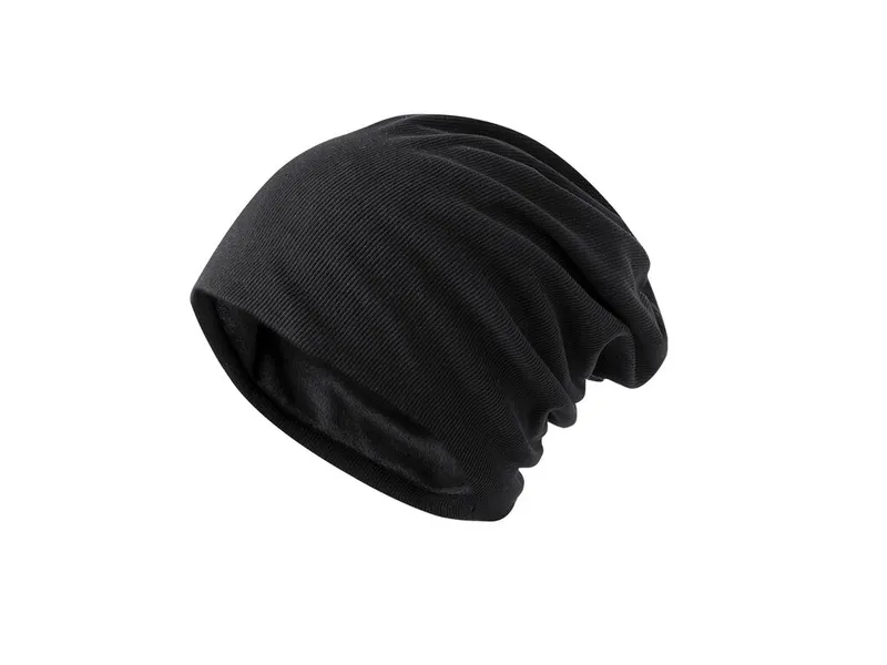 Gorro efecto pana Simiut con forro micropolar en negro de exterior: poliéster, vista frontal