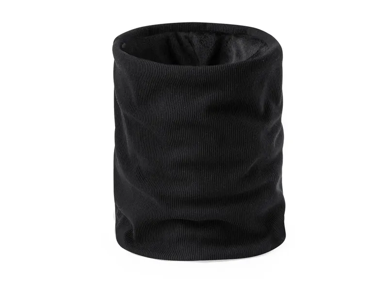 Braga de cuello efecto pana Rehony 300 g con forro micropolar en negro de exterior: poliéster, vista frontal