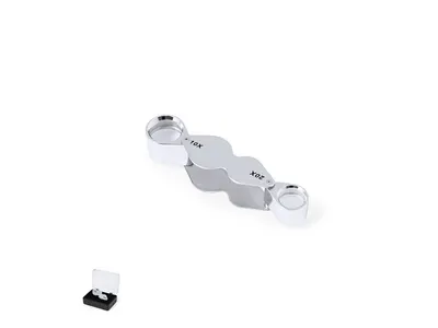 Lupa plegable doble Nalix 10x y 20x de metal personalizable