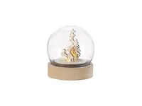 Bola navideña luminosa Cemayer con LED y base de MDF de acrílico/ MDF, vista frontal