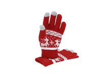 Guantes navideños táctiles de acrílico Kainex de acrílico, vista frontal