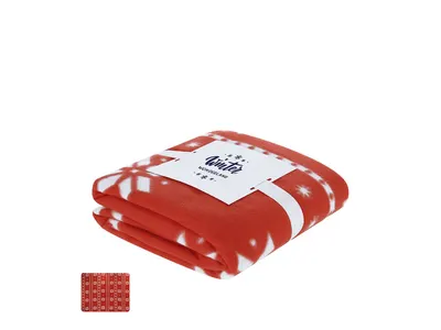 Manta de polar RPET Yalanny navideña 130 × 160 cm 200 g personalizable
