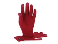 Guantes táctiles de RPET Brolyn con dedos de color de poliéster RPET, vista lateral