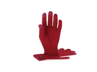 Guantes táctiles de RPET Brolyn con dedos de color de poliéster RPET, vista frontal