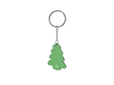 Llavero árbol de Navidad de aluminio reciclado personalizable