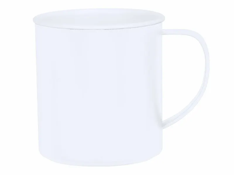 Taza de PP reciclado Mayfer 300 ml en blanco de PP reciclado, vista frontal
