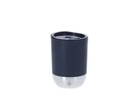 Vaso térmico de PP reciclado Watkins 290 ml base de acero de PP reciclado/ base acero inox reciclado, vista frontal