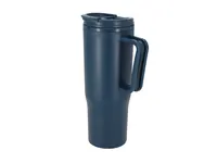 Taza térmica de PP reciclado Miranda 800 ml con pajita de PP reciclado, vista frontal
