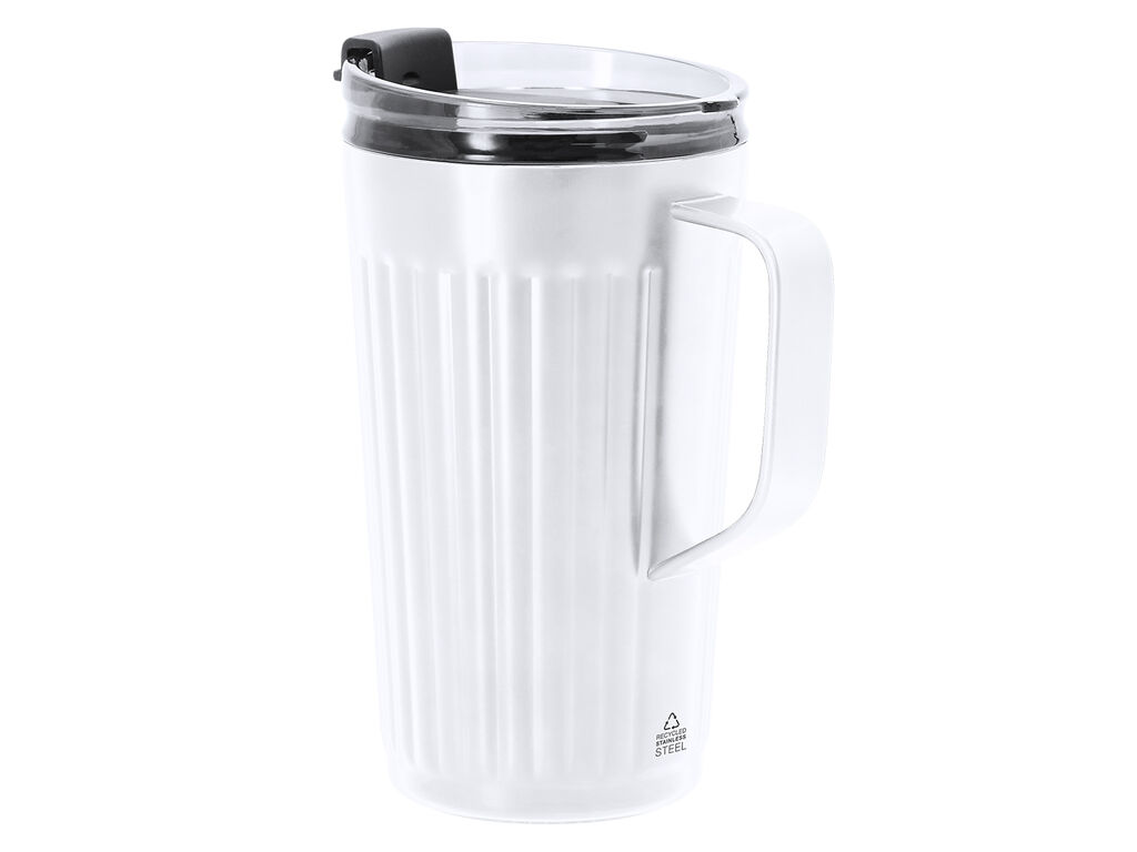 Taza térmica Korplax en color blanco
