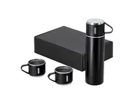 Set termo Melbir 420 ml con 3 tazas de acero de acero inox, detalle 2