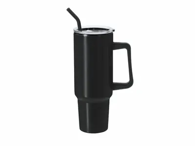 Jarra térmica de acero Lansin 1,2 l con pajita personalizable