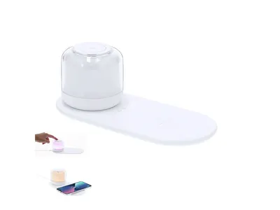Lámpara LED con cargador inalámbrico 15 W personalizable