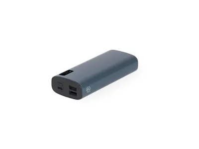 Batería externa de aluminio Hampton 10.000 mAh con pantalla personalizable