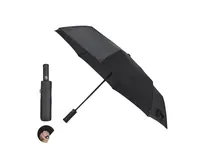 Paraguas de RPET Pulsak Ø 105 cm con mango linterna de pongee 190T RPET, vista frontal