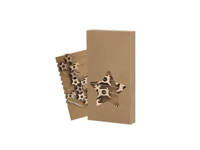 Guirnalda luminosa de madera con 20 LEDs personalizable