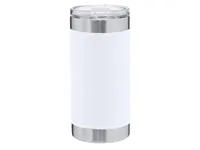 Vaso térmico de acero Hulpex 530 ml con fajín de PU de acero inox/ PU, vista frontal