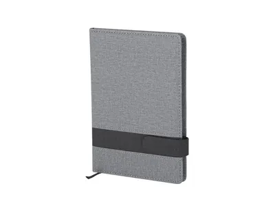Bloc A5 de PU gris con cierre magnético personalizable