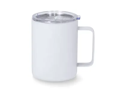 Taza térmica de acero Adelax 400 ml tacto goma láser personalizable
