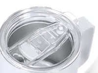 Taza térmica de acero Adelax 400 ml tacto goma láser de acero inox, detalle 1