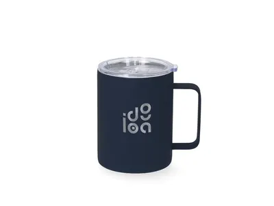 Taza térmica acero 400 ml tacto goma láser personalizable