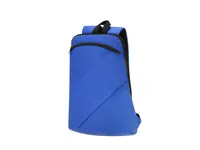 Mochila de PU Gambul doble tirador 2 bolsillos frontales de PU, vista lateral