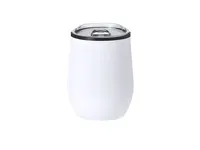 Vaso térmico de acero y PP Hanley 330 ml de acero inox/ interior PP, vista frontal