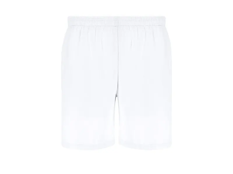 Pantalón corto de poliéster Rudig 145 g niño en blanco de 100% poliéster 145 g/ m2, vista frontal