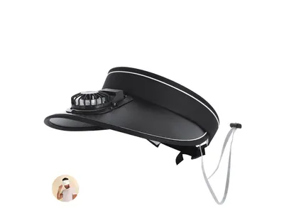 Visera con ventilador recargable personalizable