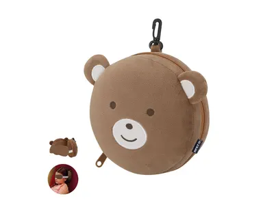 Almohada infantil de viaje con antifaz personalizable