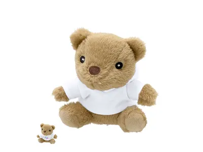 Oso de peluche RPET Glik con sudadera para sublimación personalizable