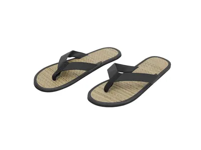 Chanclas con superficie de paja y suela EVA personalizable