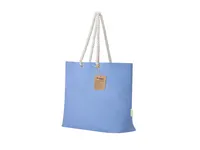 Bolsa de algodón reciclado Coulan 220 g con asas trenzadas de algodón reciclado 220 g/ m2, detalle 1
