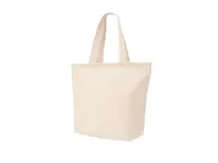 Bolsa de algodón Whistler 320 g con flecos y asas largas de algodón 320 g/ m2, vista lateral