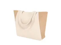 Bolsa de algodón Sharma 360 g y yute con fuelle de yute laminado/ algodón 360 g/ m2, detalle 1
