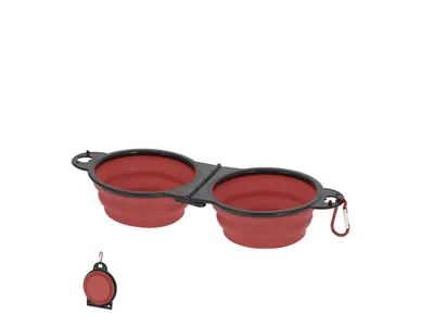 Bowl plegable de TPE con dos compartimentos 450 ml personalizable