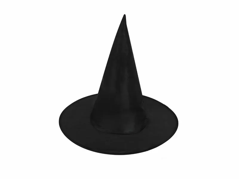 Gorro de poliéster Bichot para fiestas y Halloween en negro de poliéster, vista frontal