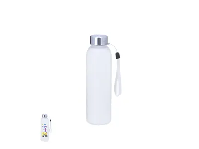 Bidón de cristal Stevens esmerilado 500 ml tapón acero personalizable