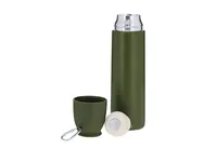 Set termo Clorin 500 ml con taza de acero reciclado de acero inox reciclado, vista lateral