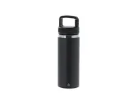 Botella térmica reciclada Nabrax 550 ml asa mosquetón de acero inox reciclado, vista lateral