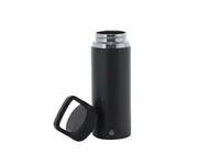 Botella térmica reciclada Nabrax 550 ml asa mosquetón de acero inox reciclado, detalle 1