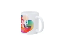 Taza de cerámica Werdan sublimación calidad AAA 350 ml de cerámica, vista lateral