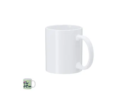 Taza de cerámica Werdan sublimación calidad AAA 350 ml personalizable