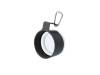 Taza plegable Mibar 340 ml con mosquetón de PP/ TPR, detalle 2