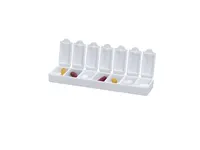 Pastillero semanal Keyon 7 compartimentos sin BPA, vista lateral